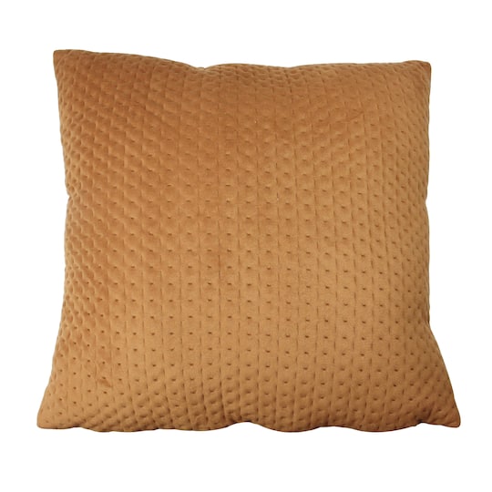 Orange Contemporary Textured Square Throw Pillow By Northlight | 16" x 16" x 5" | Michaels®